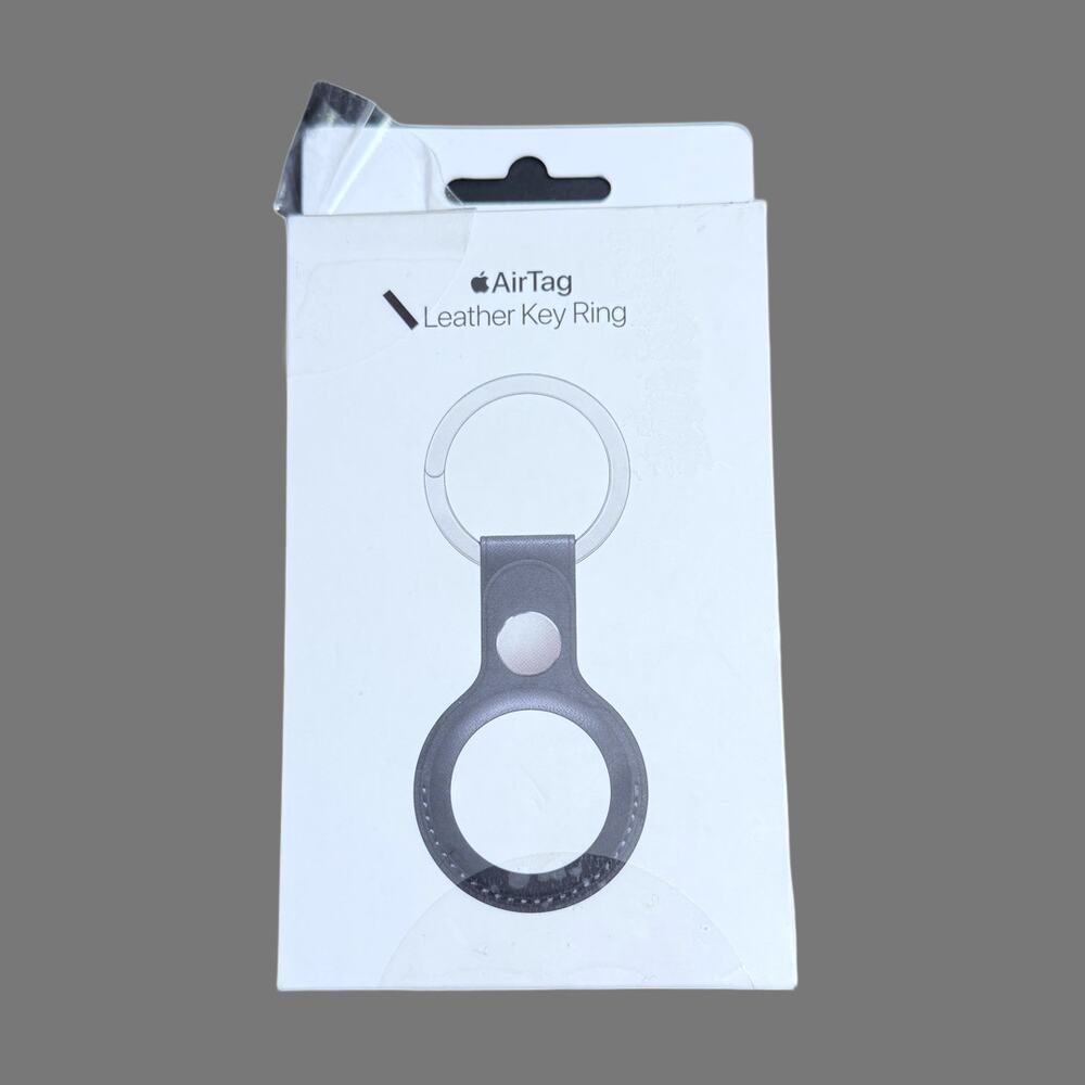 Apple AirTag Leather Key Ring Midnight MMF93ZM/A NWT